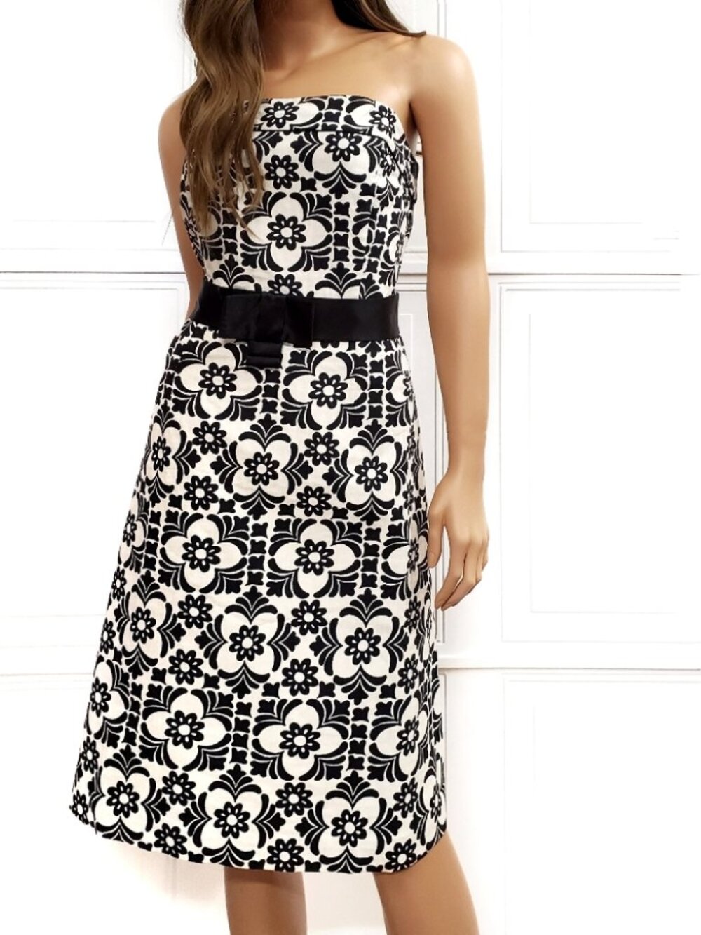 Lilly Pulitzer You Don't Know Jackard Sienna Dress 10 B&W Jacquard Palm Beach
